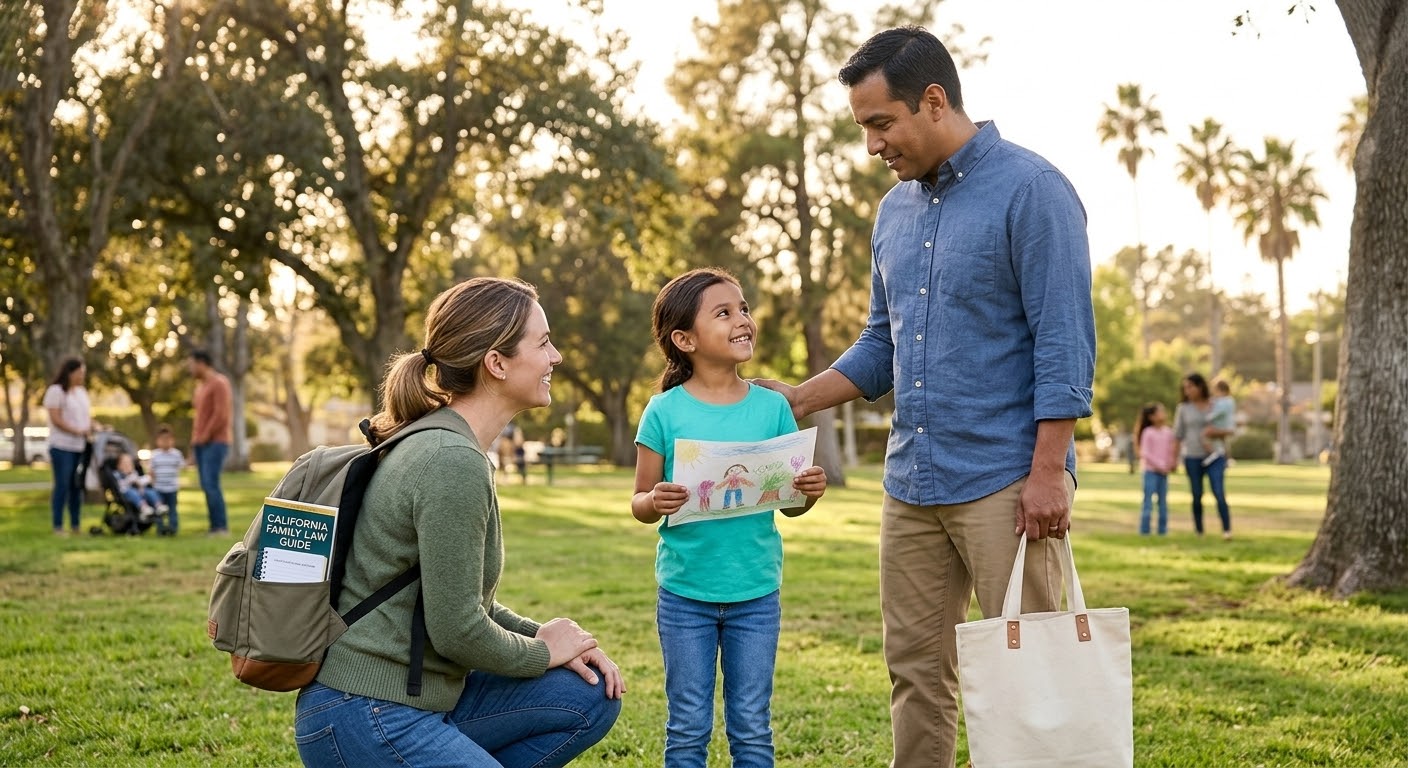 How is child custody determined in California